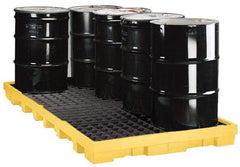 Eagle - 90 Gal Sump, 10,000 Lb Capacity, 8 Drum, Polyethylene Platform - 51-1/2" Long x 51-1/2, 102" Wide x 6-1/2" High - Americas Tooling