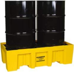 Eagle - 66 Gal Sump, 4,000 Lb Capacity, 2 Drum, Polyethylene Spill Deck or Pallet - 26-1/4" Long x 26-1/4, 51" Wide x 13-3/4" High - Americas Tooling