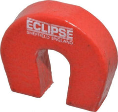 Eclipse - 19/64" Overall Width, 1-1/8" Deep, 1" High, 2-3/4 Lb Average Pull Force, Alnico Horseshoe Magnet - 550°C Operating Temprature, 1/4" Gap Width, 7/16" Pole Width, Grade 5 Alnico - Americas Tooling