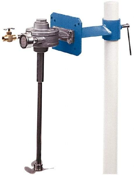 Neptune Mixer - 50 to 80 psi Air Pressure, 5 Gallon Mixing Capacity, 1/4 to 1/2 hp, Pipe Clamp, Air Powered Mixer - 24 Inch Long Shaft, Compatible with Pail Container - Americas Tooling