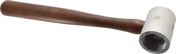 Made in USA - 2 Lb Head 2" Face Plastic Split Head Hammer without Faces - Wood Handle - Americas Tooling