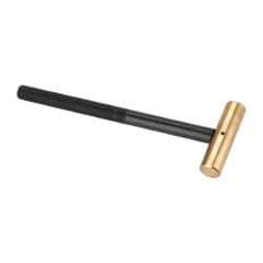 Value Collection - 3/8 Lb Nonsparking Brass Hammer - 8-1/8" OAL, 3/4" Face Diam, Aluminum Handle - Americas Tooling