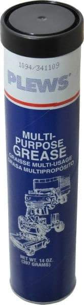 LubriMatic - 14 oz Cartridge Lithium General Purpose Grease - Black, 275°F Max Temp, NLGIG 1-1/2, - Americas Tooling