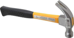 Value Collection - 1 Lb Head, Curved-Economy Hammer - 13" OAL, Fiberglass Handle with Grip - Americas Tooling