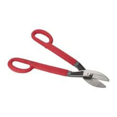 Wiss - 2-1/2" Length of Cut, Straight Pattern Tinner's Snip - 16-1/2" OAL, Cushion Grip Handle, 16 AWG Steel Capacity - Americas Tooling