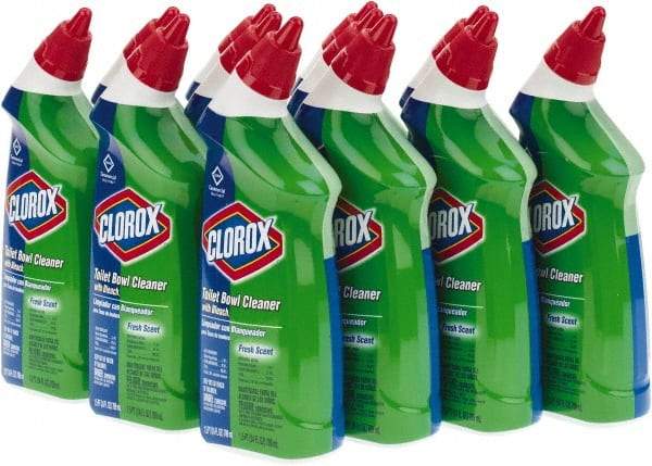 Clorox - 24 oz Bottle Gel Toilet Bowl Cleaner - Bleach Scent, Disinfectant, Nonacidic, Toilet Bowl - Americas Tooling