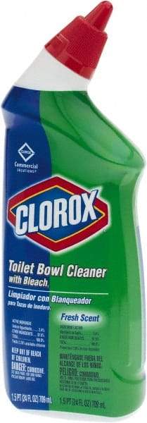 Clorox - 24 oz Bottle Gel Toilet Bowl Cleaner - Bleach Scent, Disinfectant, Nonacidic, Toilet Bowl - Americas Tooling