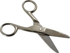 Wiss - 1-7/8" LOC, 5-1/4" OAL Nickel Plated Standard Scissors - Serrated, Plastic Handle, For Electrical - Americas Tooling