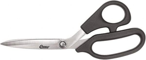 Clauss - 5" LOC, 8-1/2" OAL Stainless Steel Bent Shears - Plastic Offset Handle, For Paper, Fabric - Americas Tooling