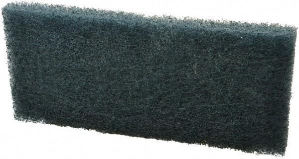 3M - 10" Long x 4-5/8" Wide x 1/2" Thick Scouring Pad - Medium-Duty, Blue - Americas Tooling