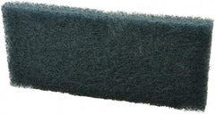 3M - 10" Long x 4-5/8" Wide x 1/2" Thick Scouring Pad - Medium-Duty, Blue - Americas Tooling