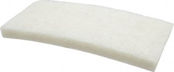 3M - 10" Long x 4-5/8" x 1" Thick Wide Cleansing Pad - Nonabrasive, Light-Duty, White - Americas Tooling