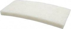 3M - 10" Long x 4-5/8" x 1" Thick Wide Cleansing Pad - Nonabrasive, Light-Duty, White - Americas Tooling