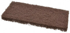 3M - 10" Long x 4-5/8" x 1" Thick Wide Scouring Pad - Heavy-Duty, Brown - Americas Tooling