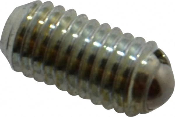 Gibraltar - M8x1.25, 5mm Ball Diam, 16mm Body Length, 1.5mm Max Ball Reach, Threaded Ball Plunger - Americas Tooling