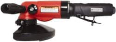 Universal Tool - 5" Wheel Diam, 11,000 RPM, Pneumatic Angle & Disc Grinder - 5/8-11 Spindle, 26 CFM, Side Exhaust - Americas Tooling