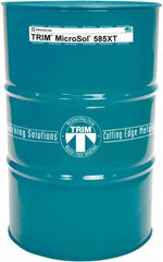 Master Fluid Solutions - Trim MicroSol 585XT, 54 Gal Drum Cutting & Grinding Fluid - Semisynthetic, For Aluminum Alloys, Cast Iron, Composites, Copper, Plastics, Steels & Titanium - Americas Tooling