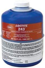 Loctite - 1,000 mL Bottle, Blue, Medium Strength Liquid Threadlocker - Series 243, 24 Hour Full Cure Time, Hand Tool Removal - Americas Tooling