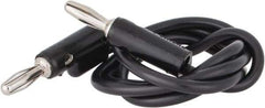 Pomona - Black Electrical Test Equipment Leads - Use with Stacking Banana Plugs - Americas Tooling