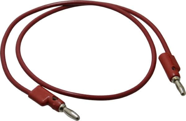 Pomona - Red Electrical Test Equipment Leads - Use with Stacking Banana Plugs - Americas Tooling