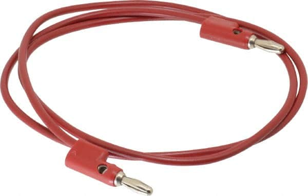 Pomona - Red Electrical Test Equipment Leads - Use with Stacking Banana Plugs - Americas Tooling