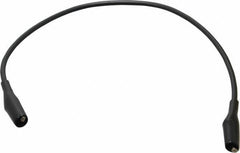 Pomona - Black Electrical Test Equipment Patch Cord - Use with Minigators, Test Clips - Americas Tooling