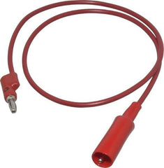 Pomona - Red Electrical Test Equipment Clip - Use with 0.300" Terminal, Banana Plugs - Americas Tooling