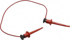 Pomona - Red Electrical Test Equipment Patch Cord - Use with Test Clips - Americas Tooling