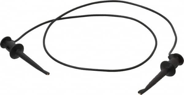 Pomona - Black Electrical Test Equipment Patch Cord - Use with Test Clips - Americas Tooling