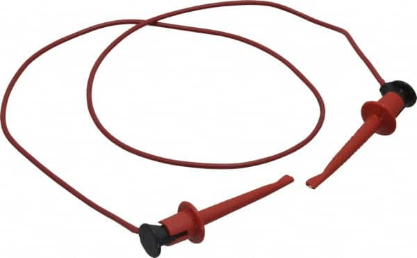 Pomona - Red Electrical Test Equipment Patch Cord - Use with Test Clips - Americas Tooling