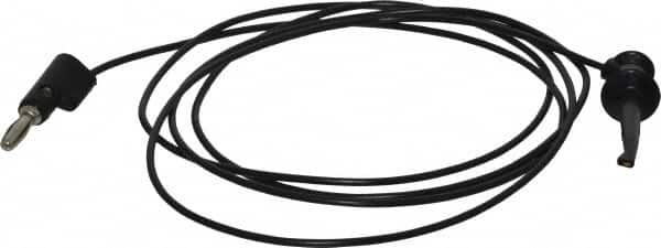 Pomona - Black Electrical Test Equipment Patch Cord - Use with Test Clips - Americas Tooling