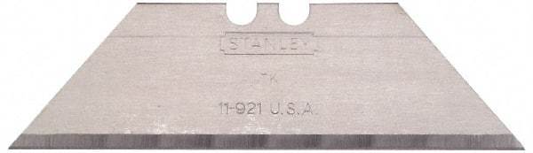 Stanley - 5 Piece Carbon Steel Utility Knife Blade - 2-7/16" OAL, 0.035" Blade Thickness - Americas Tooling