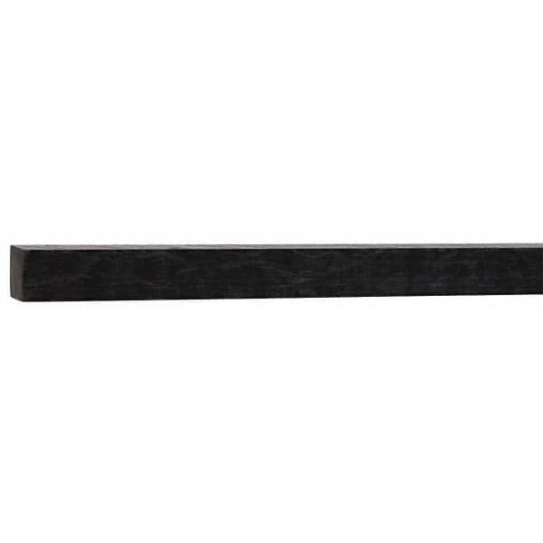 Made in USA - 4' x 5/8" x 5/8" Black Acetal Square Bar - Americas Tooling