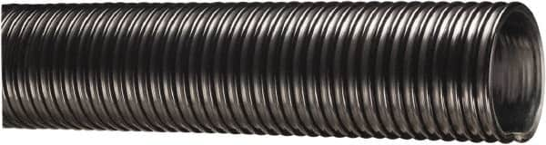 Kuriyama of America - 4" ID x 4.76" OD, 35 Max psi, Full In. Hg, Dry Material Handling & Transfer Hose - Polyurethane Liner, PVC Cover, -40 to 150°F, 6" Bend Radius, 100' Coil Length, Black - Americas Tooling