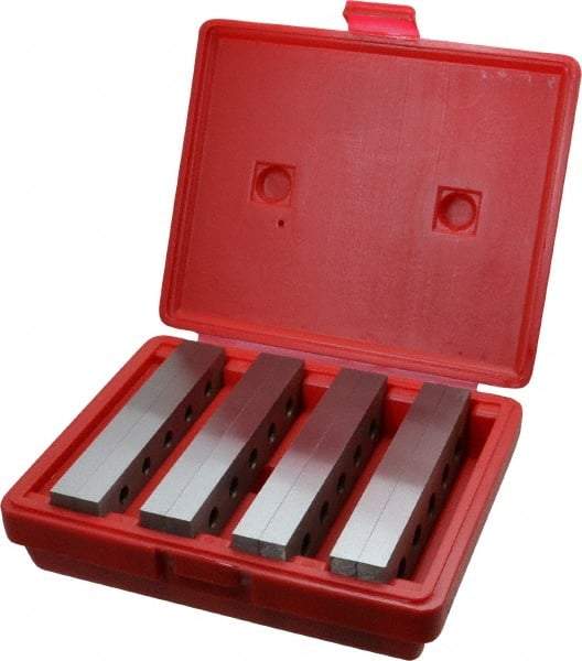 Value Collection - 8 Piece, 6 Inch Long Tool Steel Parallel Set - 1 to 1-3/4 Inch High, 1/2 to 1/2 Inch Thick, 55-62 RC Hardness, Sold as 4 Pair - Americas Tooling