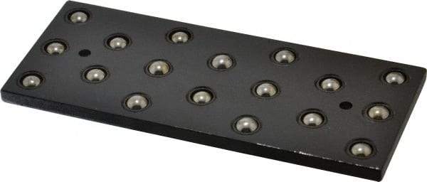 TE-CO - 6" Ball Bearing Parallels - 18 Balls, 1/4" Thick, 2-1/2" Plate Width, 3/8" Ball Diam, Black Oxide - Americas Tooling