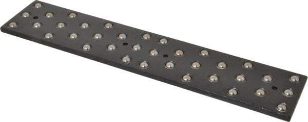 TE-CO - 12" Ball Bearing Parallels - 36 Balls, 1/4" Thick, 2-1/2" Plate Width, 3/8" Ball Diam, Black Oxide - Americas Tooling