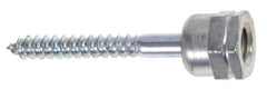 ITW Buildex - 3/8" Zinc-Plated Steel Vertical (End Drilled) Mount Threaded Rod Anchor - 5/8" Diam x 1-1/4" Long, 2,200 Lb Ultimate Pullout, For Use with Steel - Americas Tooling