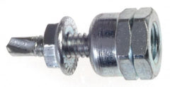 ITW Buildex - 3/8" Zinc-Plated Steel Vertical (End Drilled) Mount Threaded Rod Anchor - 5/8" Diam x 1" Long, 1,510 Lb Ultimate Pullout, For Use with Steel - Americas Tooling