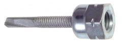 Buildex - 3/8" Zinc-Plated Steel Vertical (End Drilled) Mount Threaded Rod Anchor - 5/8" Diam x 1-1/2" Long, 3,125 Lb Ultimate Pullout, For Use with Steel - Americas Tooling