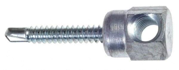 ITW Buildex - 3/8" Zinc-Plated Steel Horizontal (Cross Drilled) Mount Threaded Rod Anchor - 5/8" Diam x 2" Long, 970 Lb Ultimate Pullout, For Use with Steel - Americas Tooling