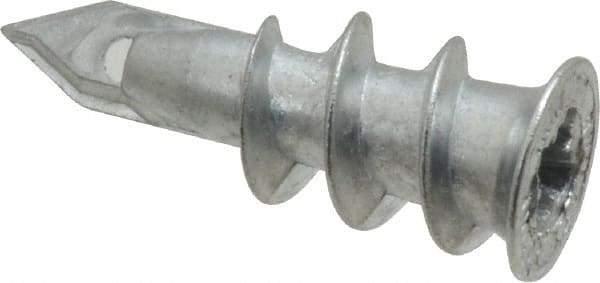 Buildex - #6 to 8 Screw, 7/16" Diam, 1-1/4" Long, 3/8 to 3/4" Thick, Self Drilling Drywall & Hollow Wall Anchor - Zinc Plated, Zinc, Grade 3, Use in Drywall - Americas Tooling