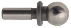 Gibraltar - 1/2" Ball Diam, 5/16" Shank Diam, Steel Inspection Tooling Ball - Press-Fit Shank, 1-1/2" Ball Center to Shank Bottom, 1/2" Ball Center to Shoulder Bottom, with Shoulder - Americas Tooling