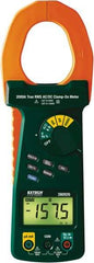 Extech - 380926, CAT IV, Digital True RMS Auto Ranging Clamp Meter with 2" Clamp On Jaws - 1000 VAC/VDC, 2000 AC/DC Amps, Measures Voltage, Capacitance, Current, Frequency, Resistance - Americas Tooling