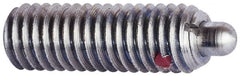 TE-CO - Threaded Spring Plungers Thread Size: 3/8-16 Thread Length (Inch): 1-1/8 - Americas Tooling