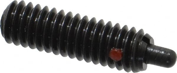 TE-CO - 5/16-18, 1" Thread Length, 3/16" Plunger Projection, Steel Threaded Spring Plunger - Americas Tooling