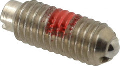 TE-CO - 10-32, 0.093" Ball Diam, 33/64" Body Length, 0.025" Max Ball Reach, Threaded Ball Plunger - Americas Tooling