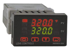 Dwyer - -350 to 4,208°F 1/32 DIN Temperature/Process Control - Dual 4-Digit LCD Display, Fuzzy Logic PID Control, 100-240 VAC/VDC - Americas Tooling