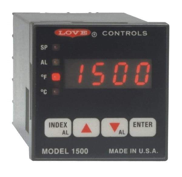 Dwyer - -350 to 2,500°F 1/16 DIN Temperature/Process Control - 4-Digit LCD Display, PID Control, 100-240 VAC/VDC - Americas Tooling