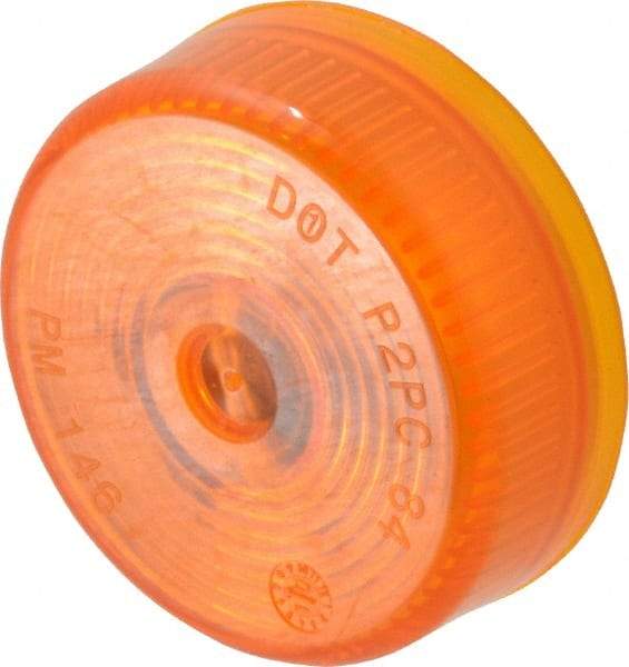 Peterson - 2" Diam, Amber Lens & Reflector - Plastic, 12 Volt - Americas Tooling